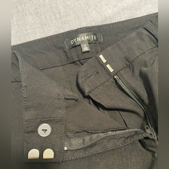 Dynamite Black Slim Fit Dress Pants - Picture 3 of 4